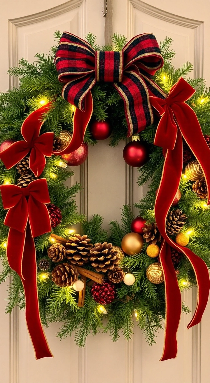 A beautiful Christmas Door Hangers. Festive DIY Ideas to Welcome Holiday Cheer