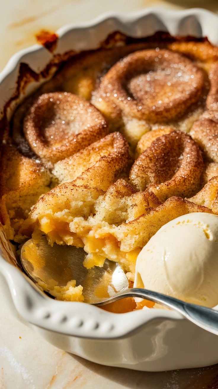 Yummy apple Snickerdoodle Cobbler