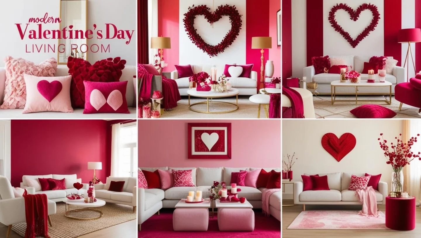 Valentine's Living Room Decor