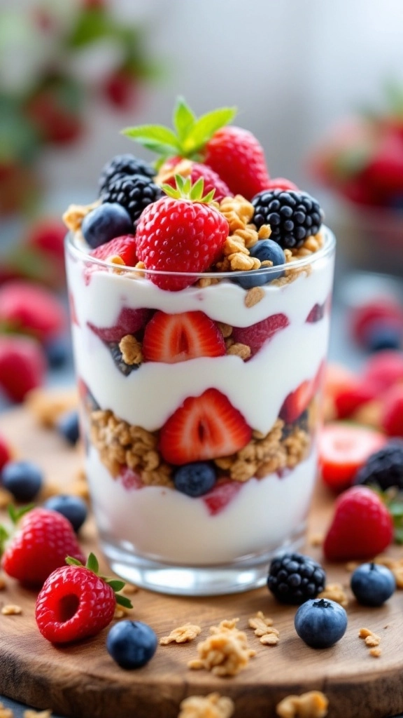 Greek Yogurt Parfait with Berries