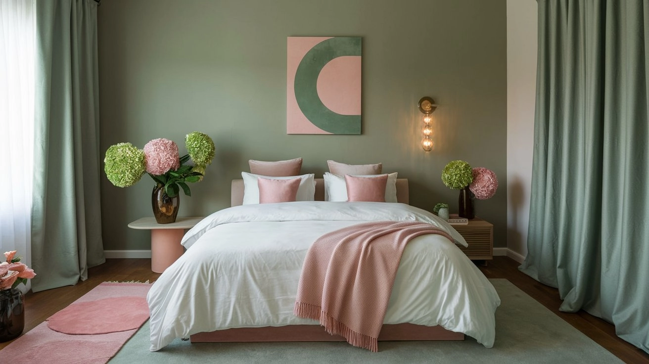 How to Style Sage Green and Pink Bedroom Decor