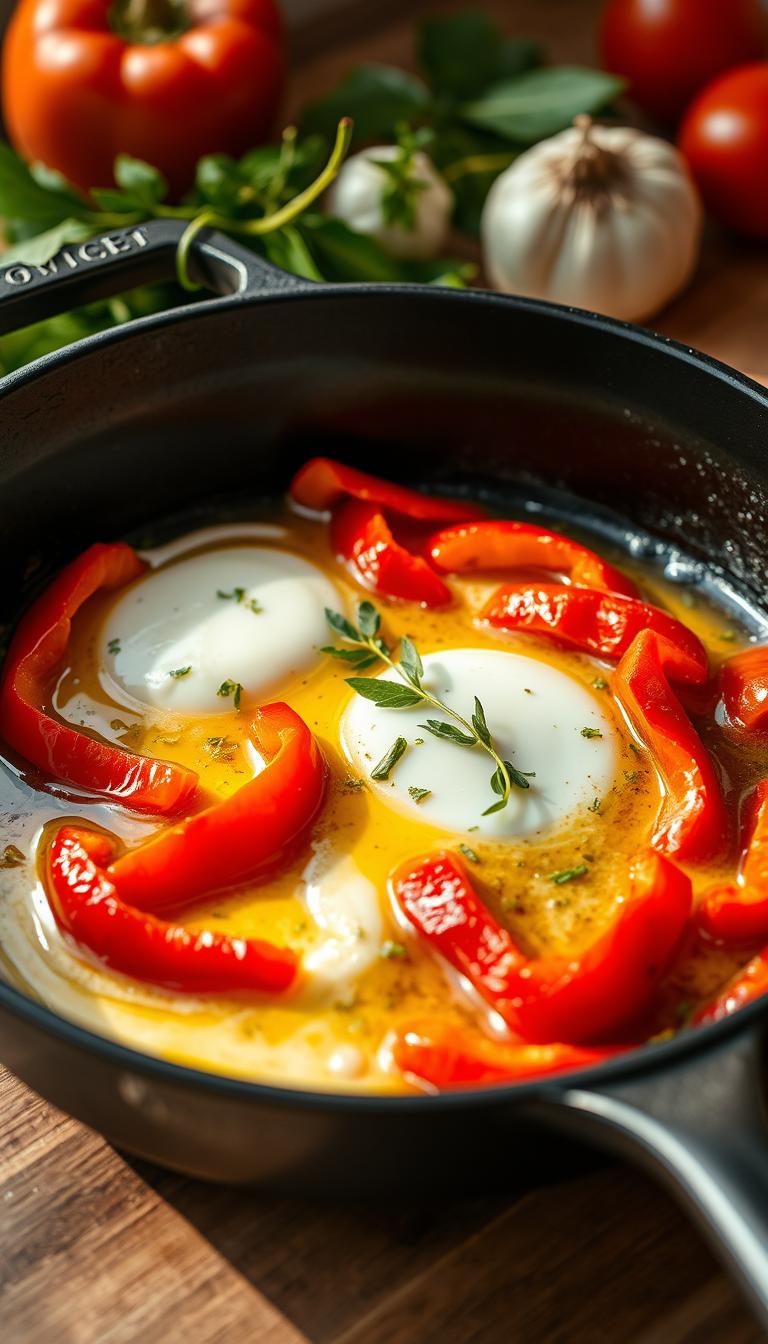 Delicious Egg White Scramble with Bell Peppers Recipe