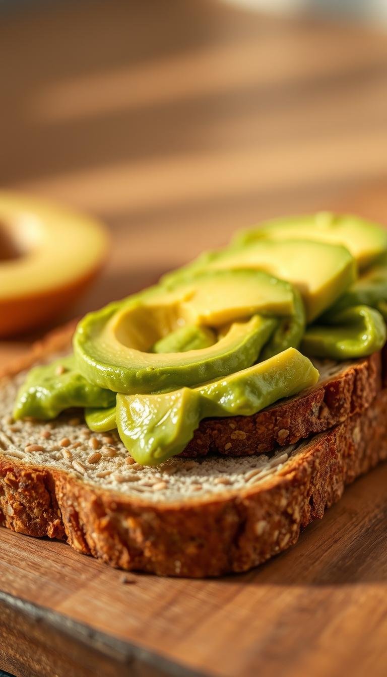 Avocado Toast on Whole Grain Bread: Easy Breakfast Recipe