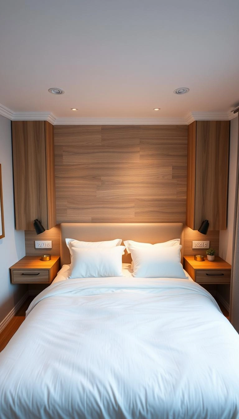 Unique minimalist bedroom for couples