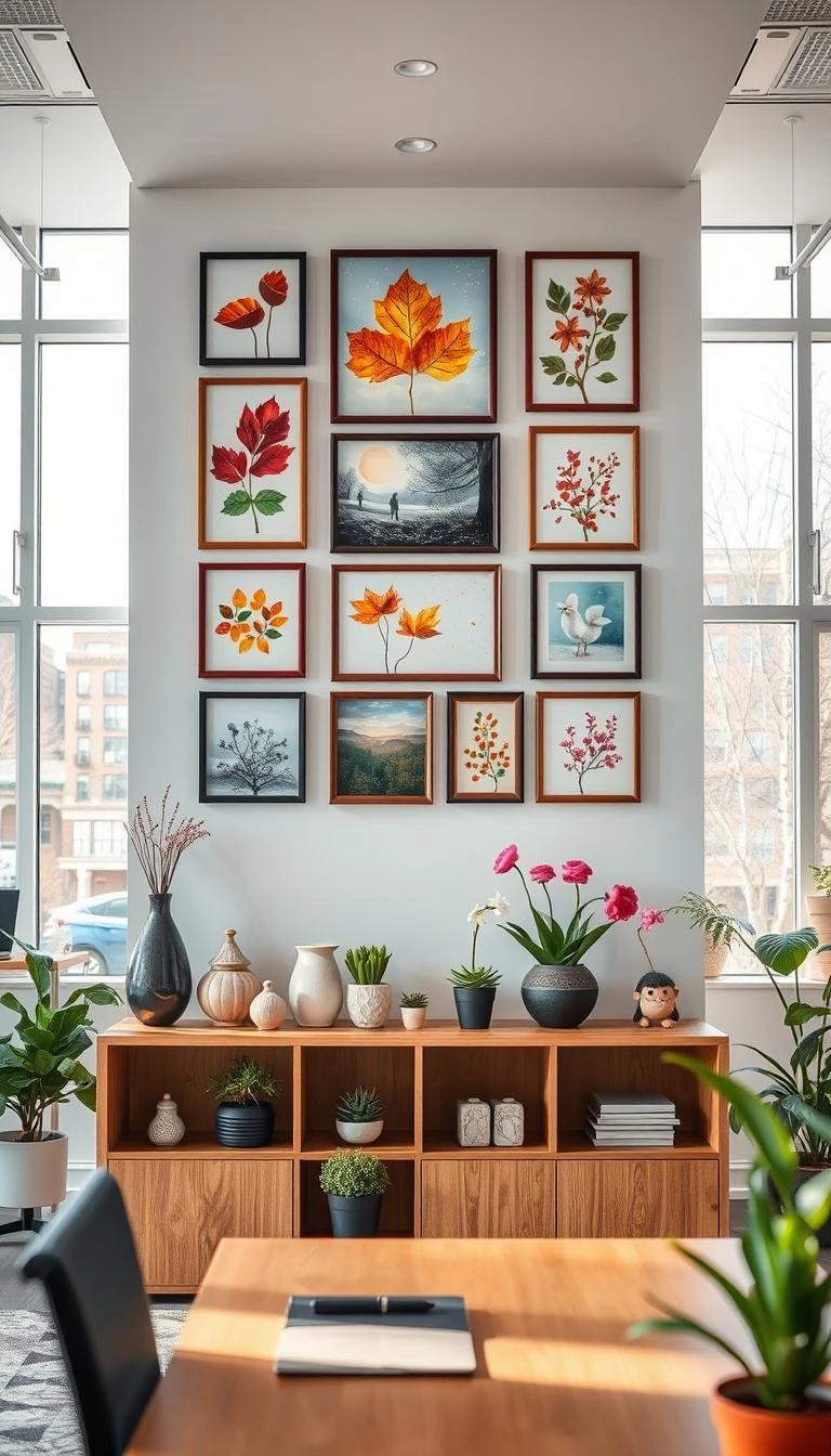 office artwork ideas for seasonal updates
