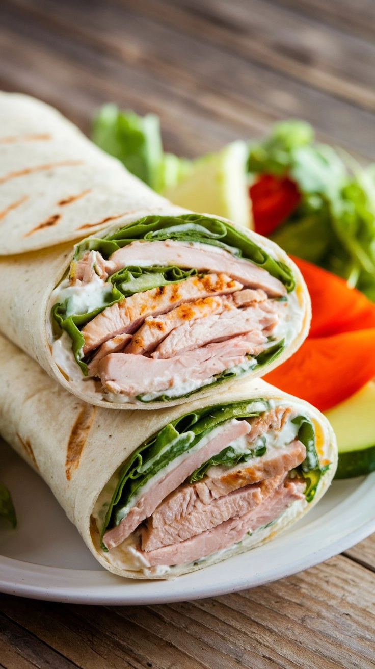 healthy chicken caesar wrap ingredients