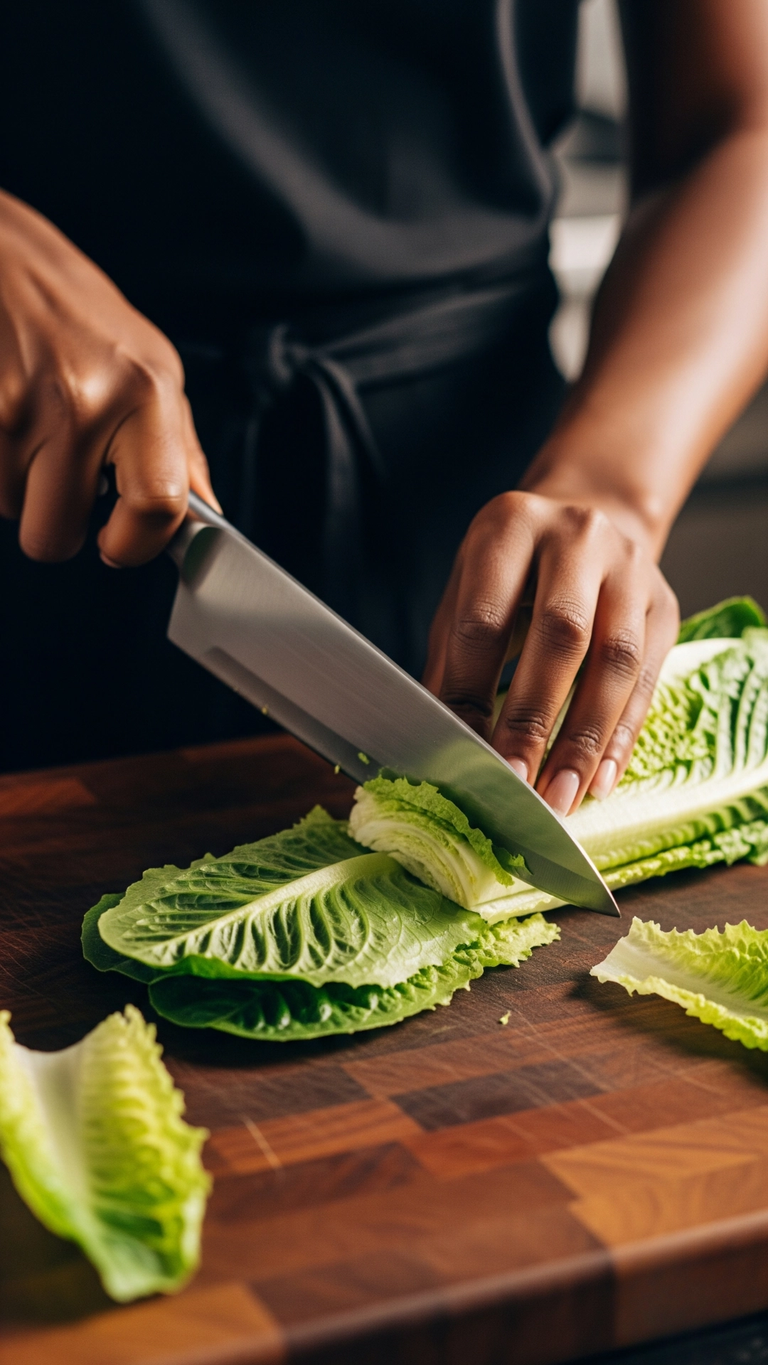 Irresistible Easy Chicken Caesar Wrap for Beginners 3 Prepare the Romaine Lettuce