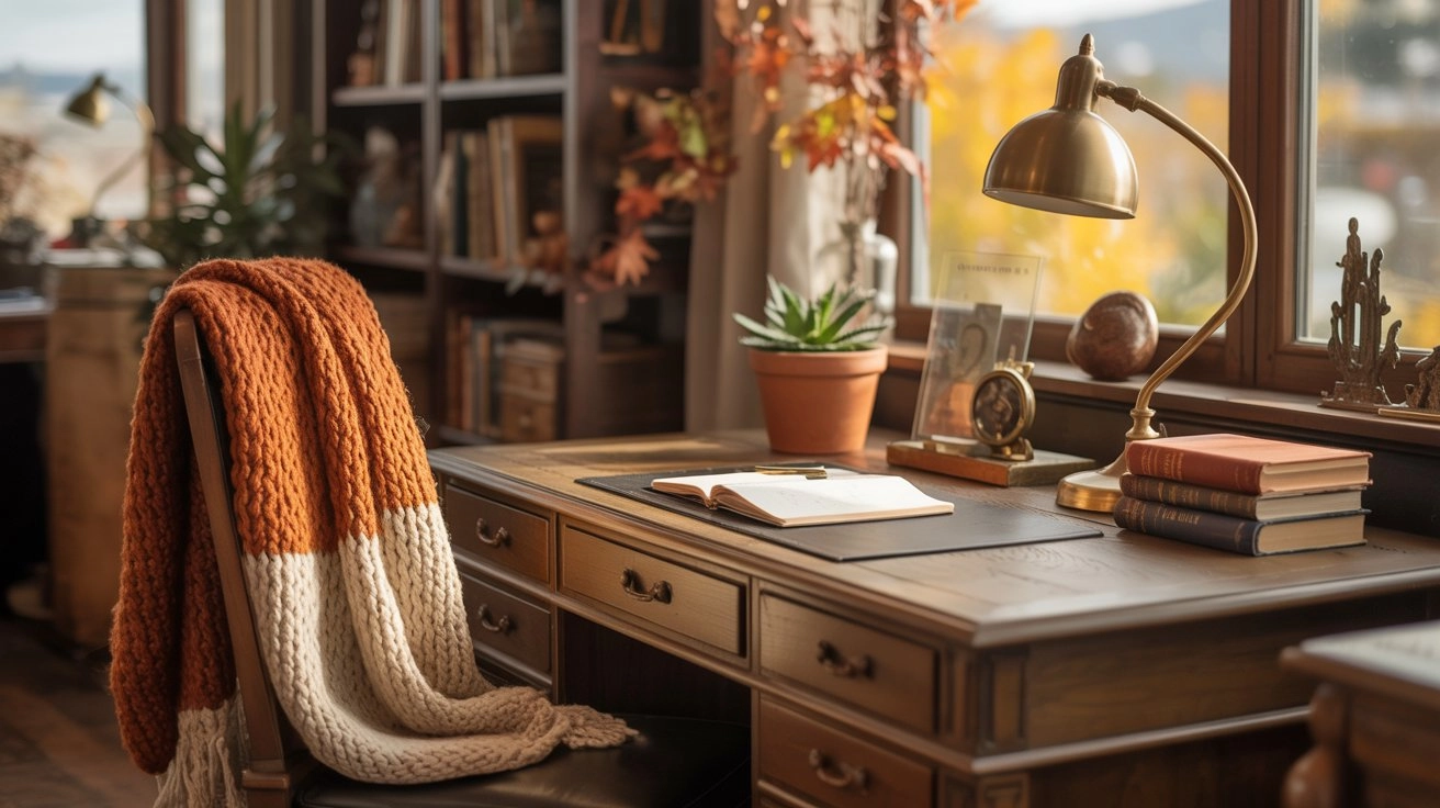 Cozy Fall Small Office Decor Ideas