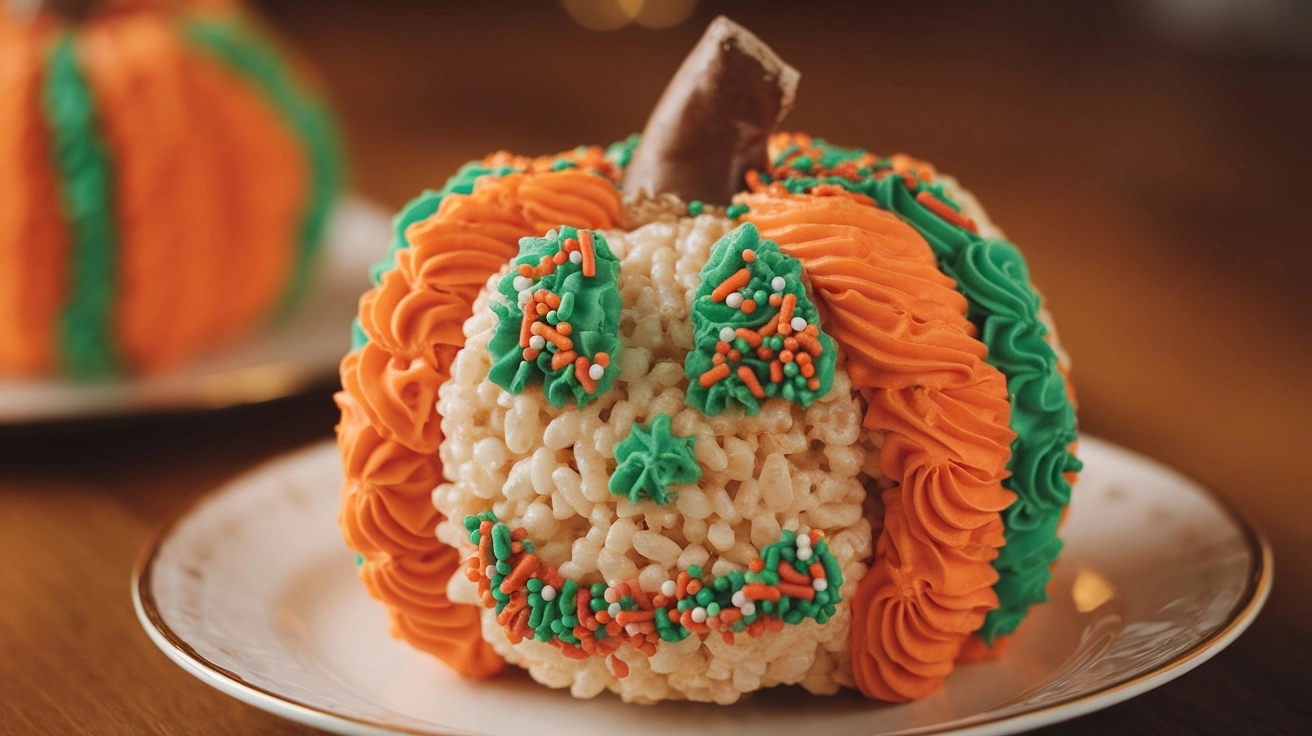 Fun Rice Krispie Pumpkin Treats