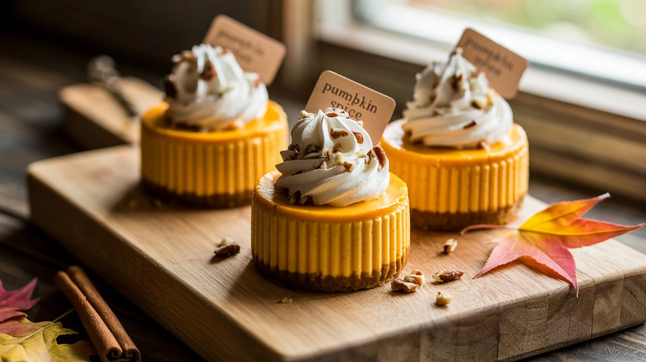Mini Pumpkin Cheesecakes