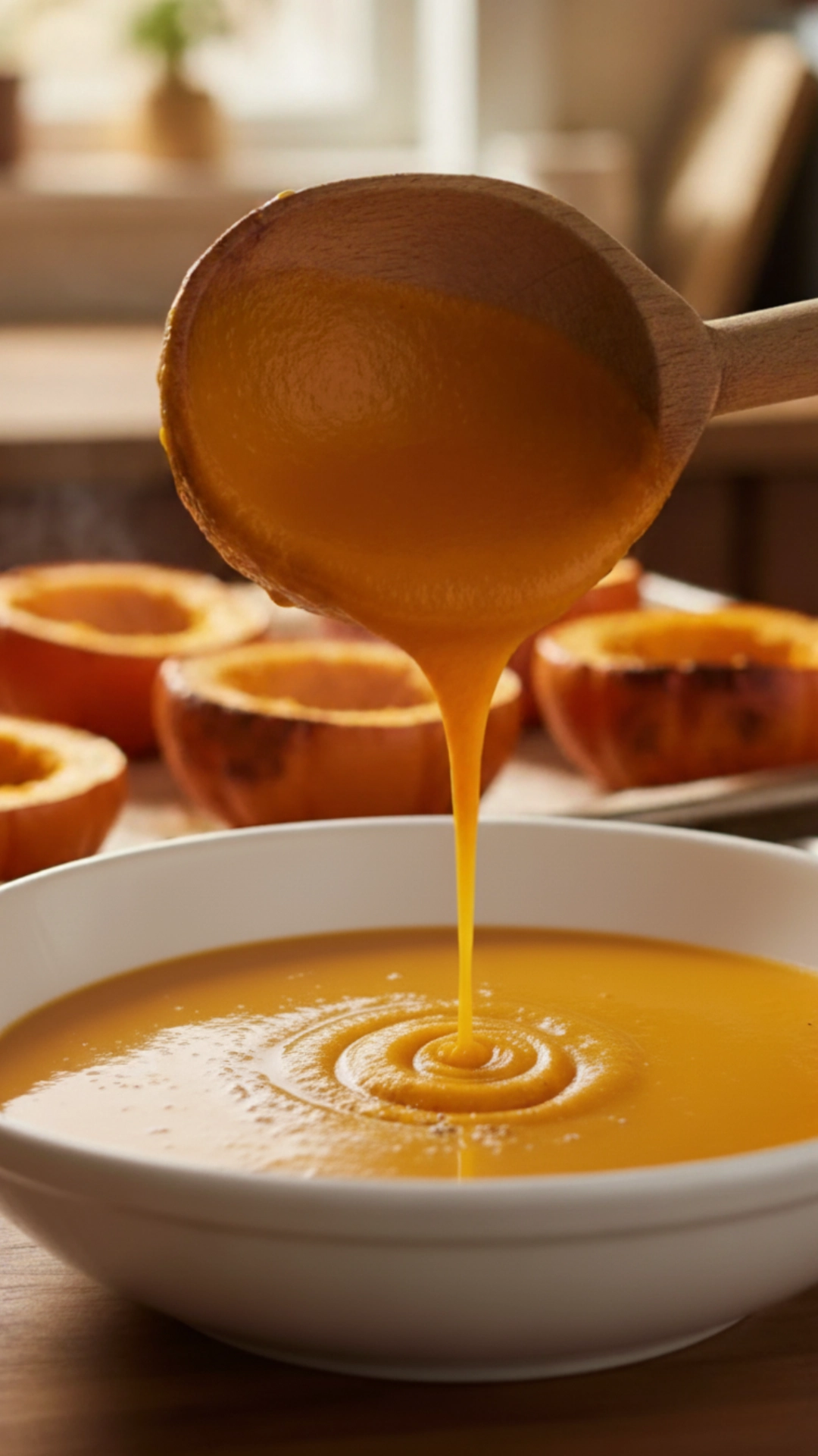 smooth pumpkin puree preparation