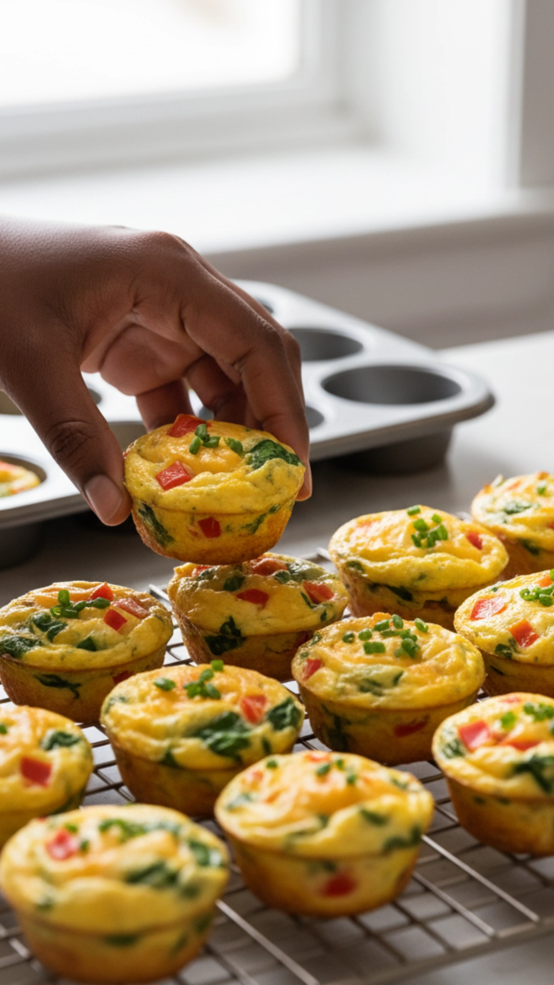 10 Delicious High-Protein Breakfast Ideas 10 A batch of healthy and convenient high-protein egg muffins, perfect for meal prep.