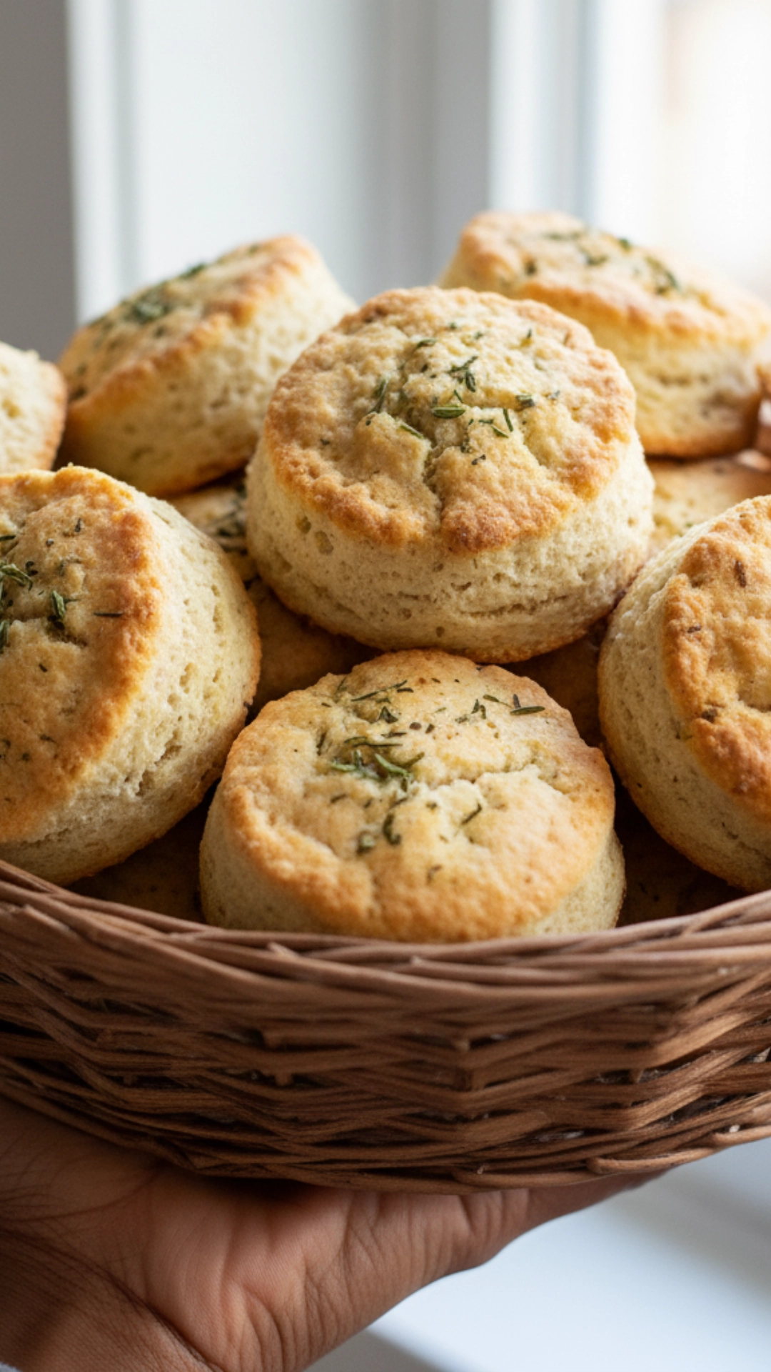 18 Amazing Healthy Thanksgiving Recipes to Try Now 13 A basket of golden-brown, gluten-free almond flour biscuits.