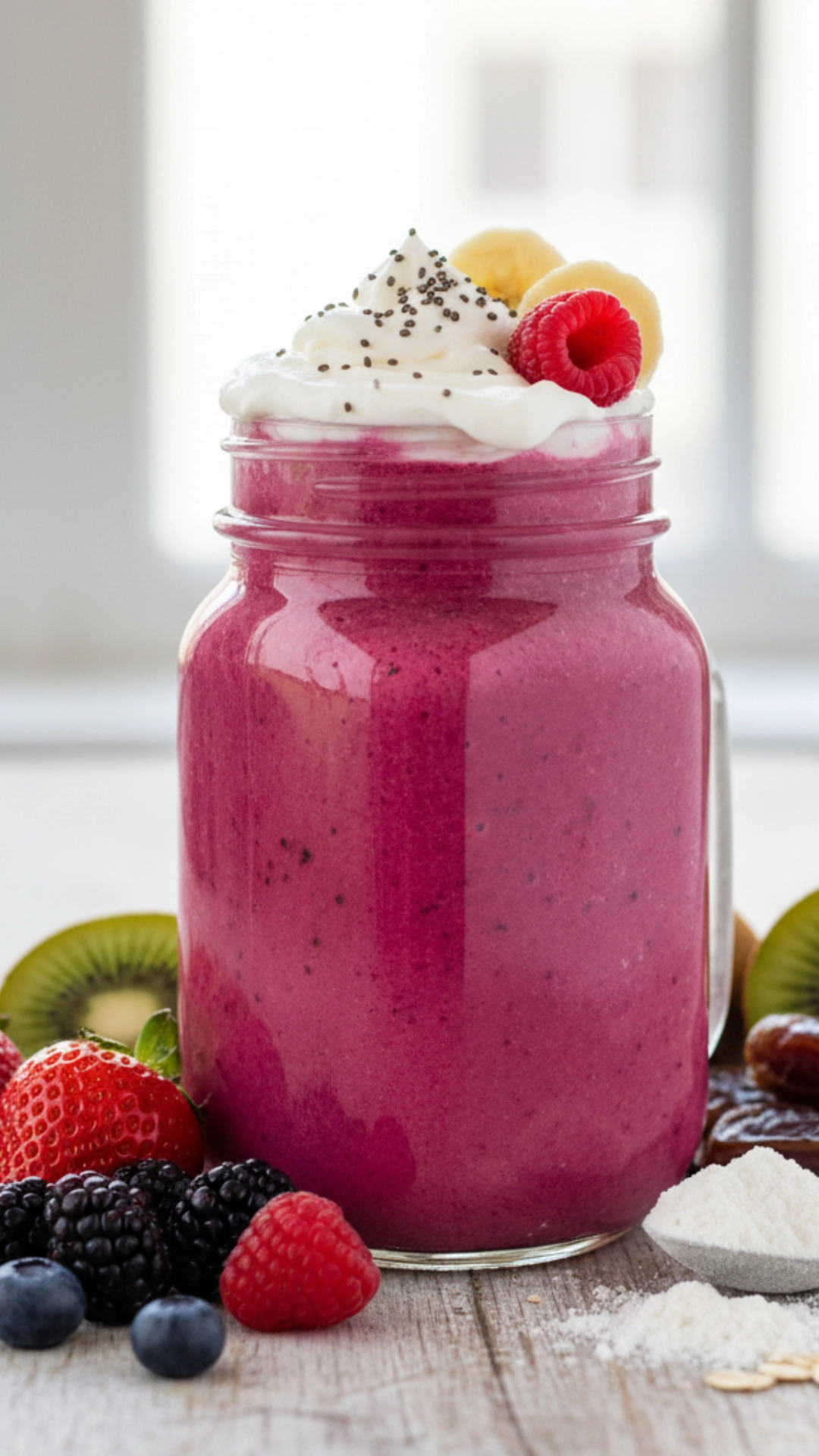 Vibrant High-Protein Berry Smoothie