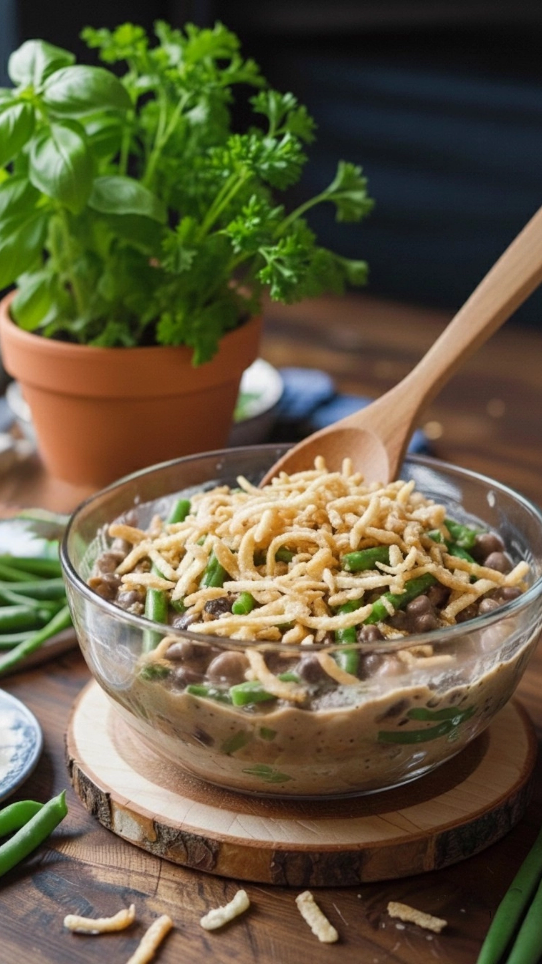 The Best Green Bean Casserole for an Easy Holiday Side Dish 3 Mixing Casserole Ingredients