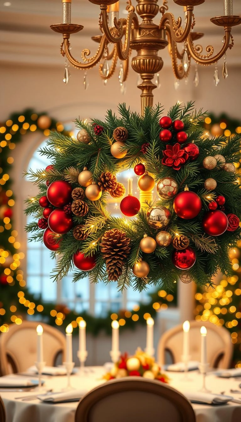 20 Festive Christmas Chandelier Decorating Ideas 13 Statement Christmas chandelier