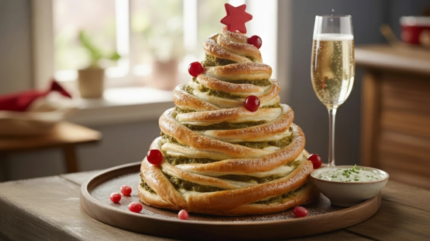 The most delicious Puff Pastry Christmas Tree