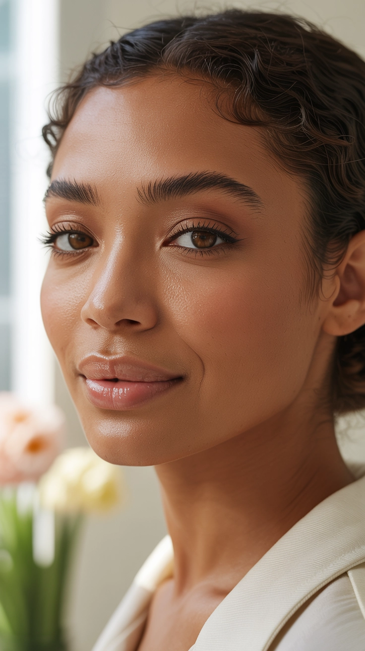 Fluffy brows with tinted gel
