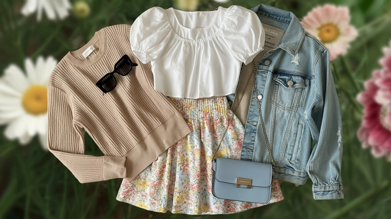 How to Build the Ultimate Spring Capsule Wardrobe You’ll Actually Wear 1 Spring capsule wardrobe flat lay with outfit and accessories