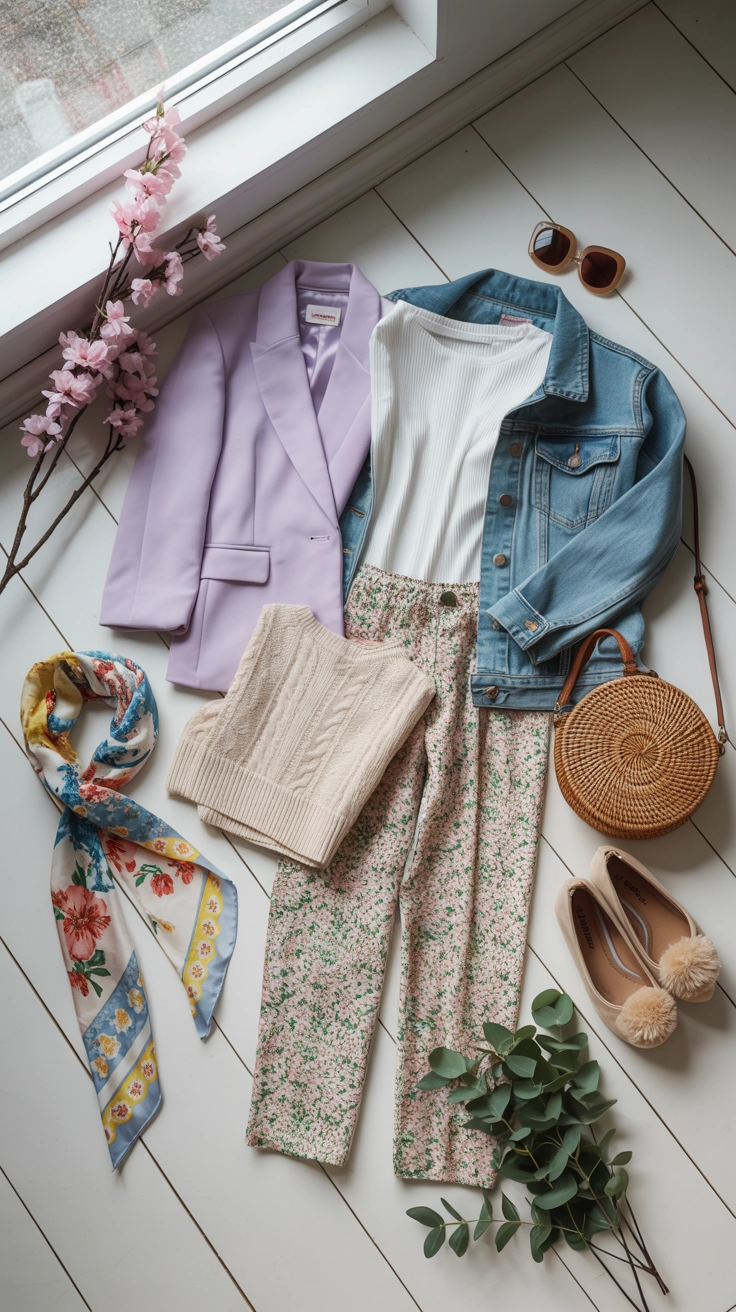 How to Build the Ultimate Spring Capsule Wardrobe You’ll Actually Wear 5 mix and match outfits