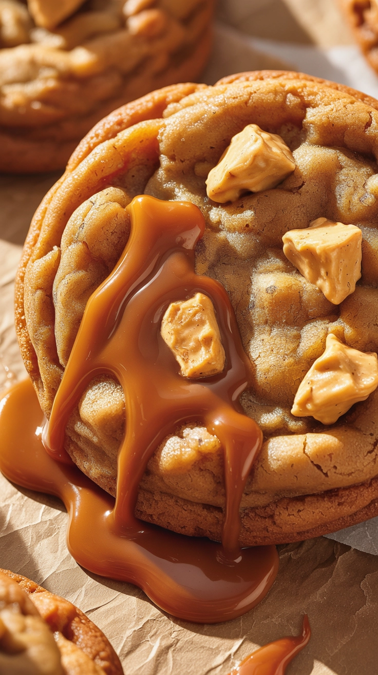 13 Irresistible Cookie Recipes You’ve Never Tried Before 12 Salty potato chip cookie with melted caramel bits.