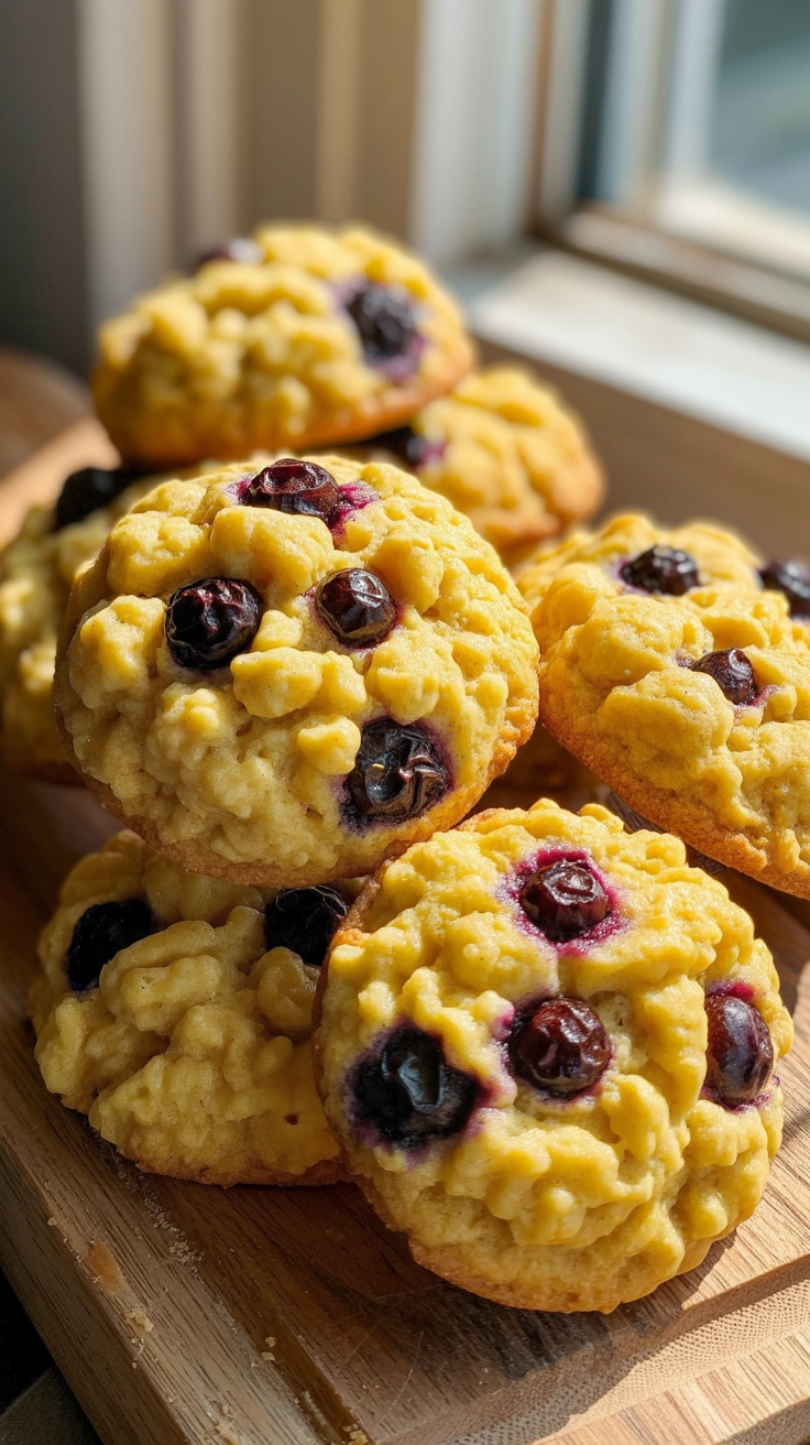 13 Irresistible Cookie Recipes You’ve Never Tried Before 11 Yellow cornmeal cookies with dried blueberries.