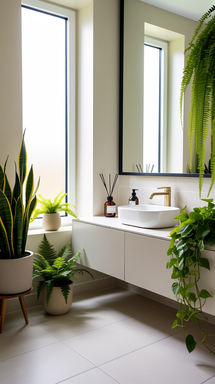 How to Create a Plant Aesthetic Bathroom on Any Budget 3 greenery home decor